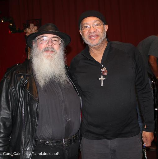 D'Arcy with George Porter Jr, the Bass Player for the Meters
