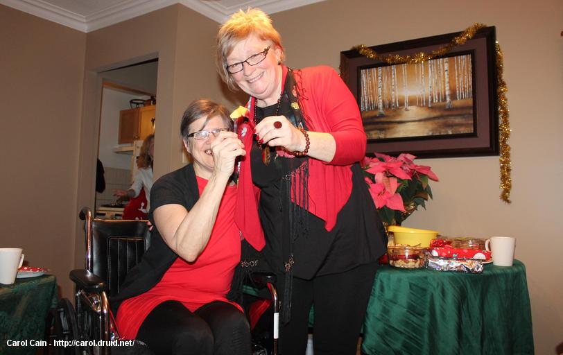 Carol and Kim, Christmas 2013 Carol and Kim, Christmas 2013