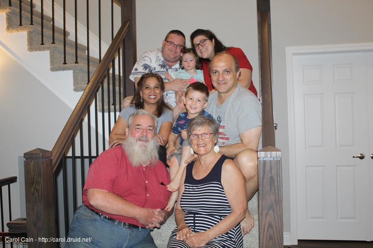 Top: Bill, Clarke and Robynne. Middle: Laura Royce and Robert. Bottom: D'Arcy and Carol.