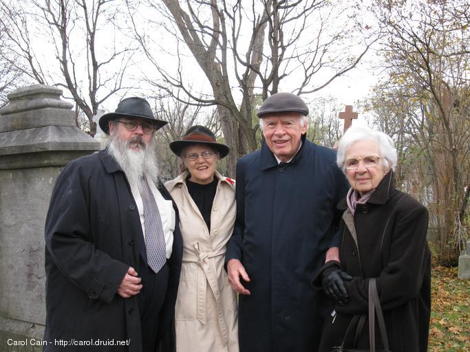 The Cains and the Cavanaghs at Joe Cain's funeral