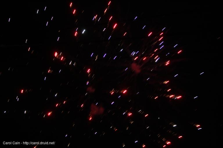 Fireworks in Chalmette, LA, Dec 31, 2017
