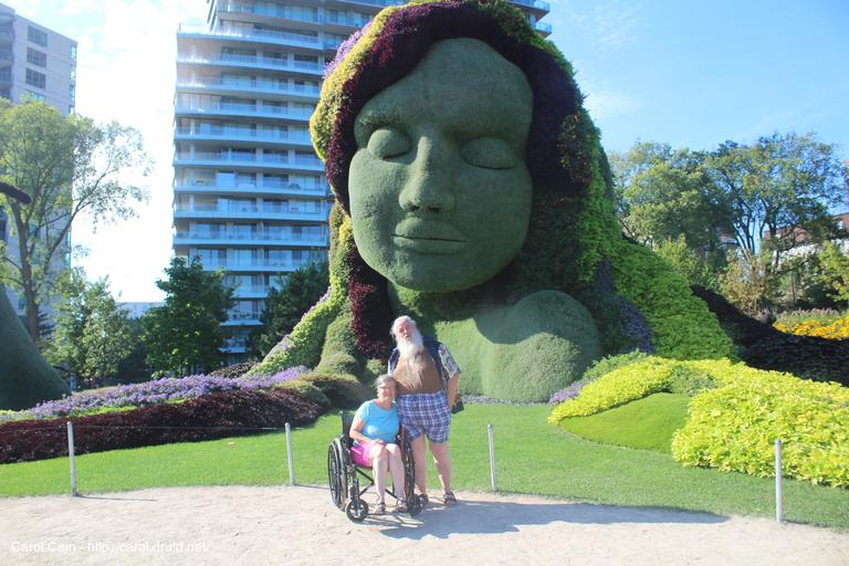 Carol and D'Arcy with Mother Earth