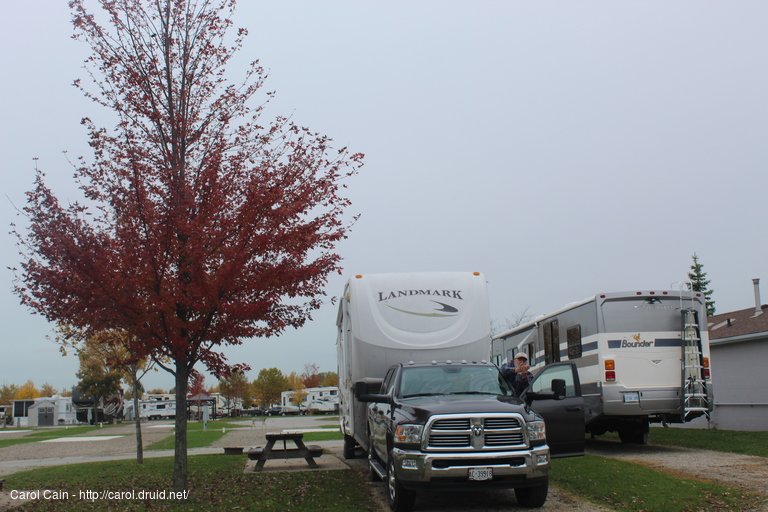 Parking at our new home in Wildwood Golf and RV Resort