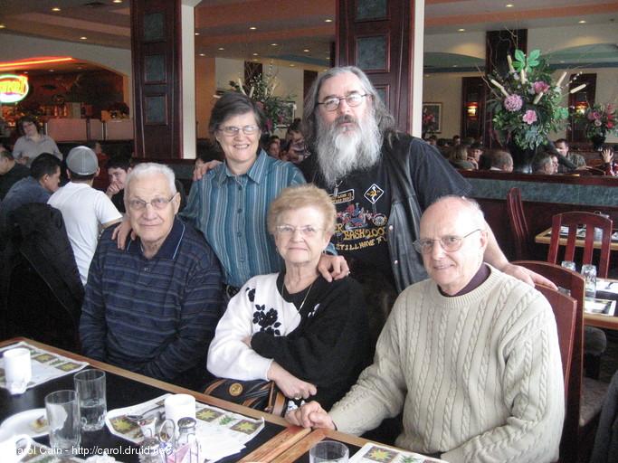 Dad, Carol, Mom, D'Arcy and Uncle Jimmy