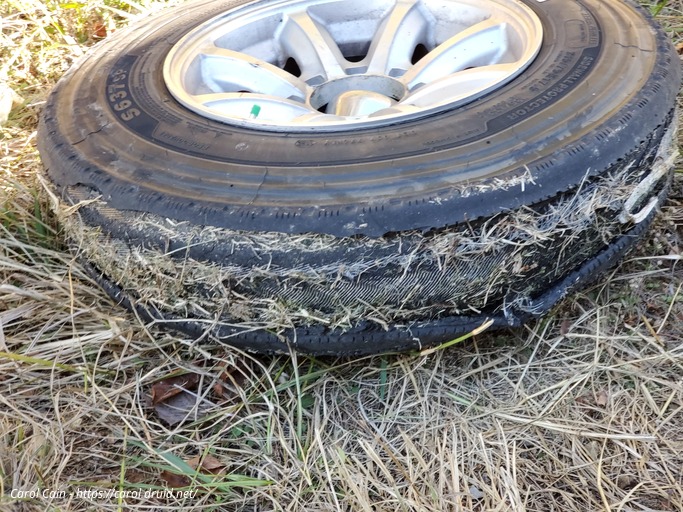 Tire probably needs to be replaced