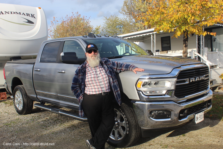 D'Arcy with our new 2019 Dodge Ram 3500 Big Horn