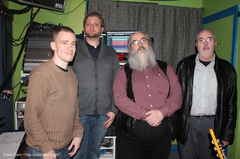 Mike and the boys in the studio for 